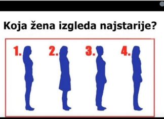 Pažljivo pogledajte sliku i odaberite ženu koja izgleda najstarije.