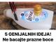 5 GENIJALNIH IDEJA! Ne bacajte prazne boce od omekšivača i praška !!!