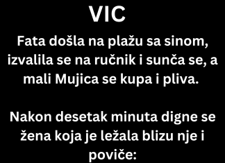 VIC DANA: Fata sa sinom na plaži