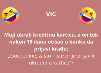 VIC DANA: Ukrali Muji kreditnu karticu