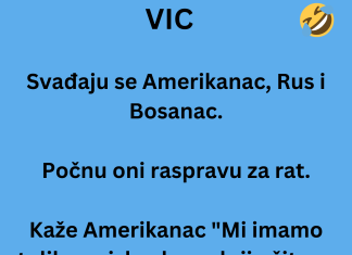 VIC DANA: Svađaju se Amerikanac, Rus i Bosanac