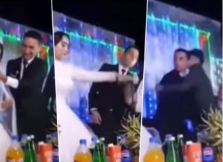 Snimak mladoženje koji fizički nasrće na mladu zgrozio svet: Jedva ga zaustavili da je ne udari, komentari gore (VIDEO)