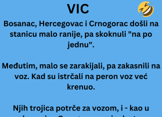 VIC DANA: Bosanac, Hercegovac i Crnogorac na stanici