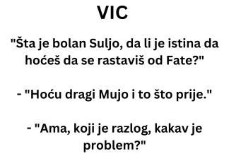 VIC DANA: Suljo se razvodi