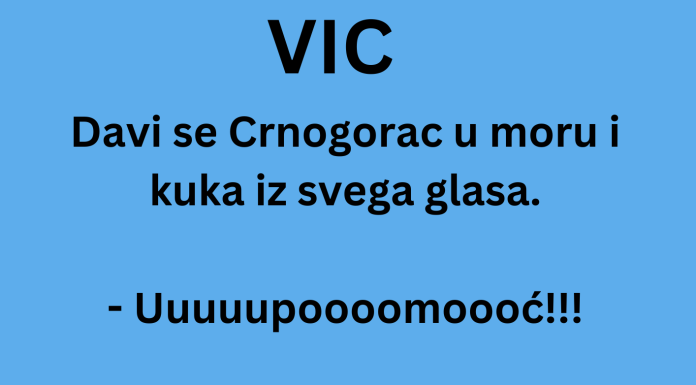 VIC DANA: Davi se crnogorac u moru