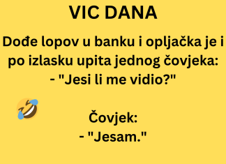 VIC DANA: Dođe lopov u banku