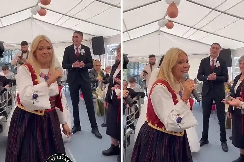 Snimak trudne Milice Todorović napravio haos: Došla na svadbu u nošnji, lice svi komentarišu - featured image Snimak trudne Milice Todorović napravio haos: Došla na svadbu u nošnji, lice svi komentarišu - featured image