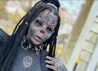 Istetovirala celo telo i lice, odstranila nos i stavila rogove: Danas sebe naziva kraljicom tame, a evo kako je izgledala pre 5 godina Istetovirala celo telo i lice, odstranila nos i stavila rogove: Danas sebe naziva kraljicom tame, a evo kako je izgledala pre 5 godina - featured image