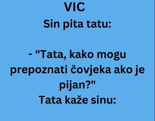 VIC DANA: Kako prepoznati pijanca