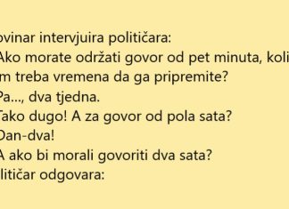 VIC DANA: Kako političar priprema govor