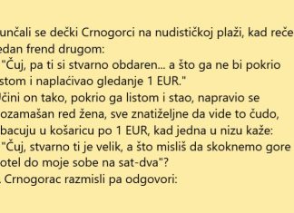 VIC DNA: Crnogorac na plaži