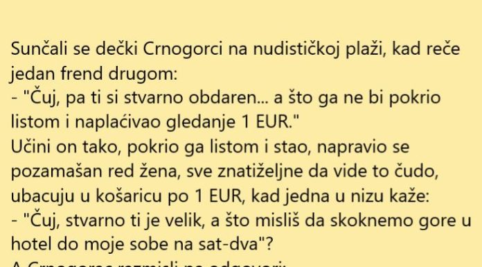 VIC DNA: Crnogorac na plaži
