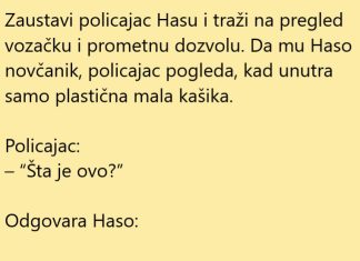 VIC DANA: Zaustavlja policajac Hasu