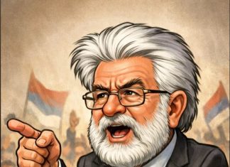 VIC DANA: Radovan Karadžić drži govor