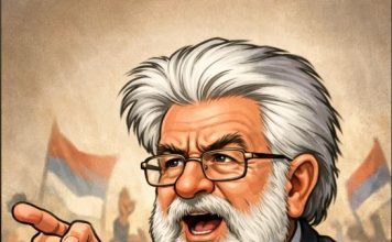 VIC DANA: Radovan Karadžić drži govor