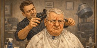 VIC DANA: Došao Šešelj na šišanje