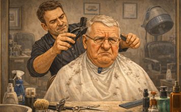 VIC DANA: Došao Šešelj na šišanje