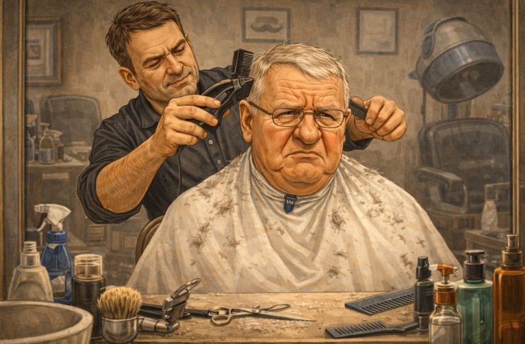 VIC DANA: Došao Šešelj na šišanje