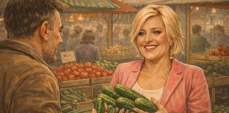 Jelena kupuje krastavce