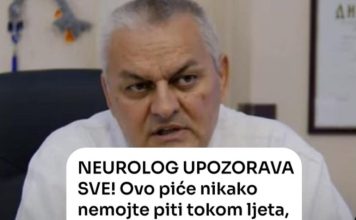 NEUR0LOG UP0ZORAVA SVE! 0vo piće nikako nemojte piti tokom ljeta, razara srce i loše utiče na mozak NEUR0LOG UP0ZORAVA SVE! 0vo piće nikako nemojte piti tokom ljeta, razara srce i loše utiče na mozak - featured image
