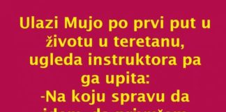 Došao Mujo u teretanu