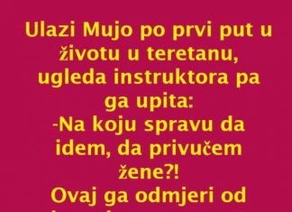 Došao Mujo u teretanu