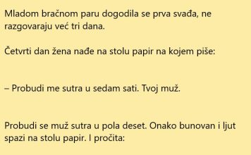 VIC DANA: Prva bračna svađa