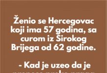 Ženio se hercegovac koji ima 57 godina
