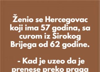 Ženio se hercegovac koji ima 57 godina