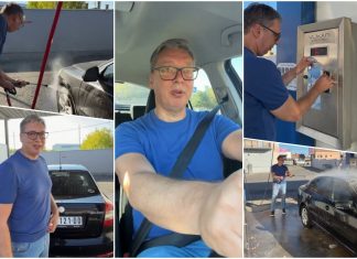 VUČIĆ POKUŠAO DA OPERE AUTO, NESVAKIDAŠNJI SNIMAK Doživeo peh sa žetonima, svađao se sa crevom, na patosnice i zaboravio! PRIPREME ZA KAMPANJU U PUNOM JEKU VUČIĆ POKUŠAO DA OPERE AUTO, NESVAKIDAŠNJI SNIMAK Doživeo peh sa žetonima, svađao se sa crevom, na patosnice i zaboravio! PRIPREME ZA KAMPANJU U PUNOM JEKU - featured image