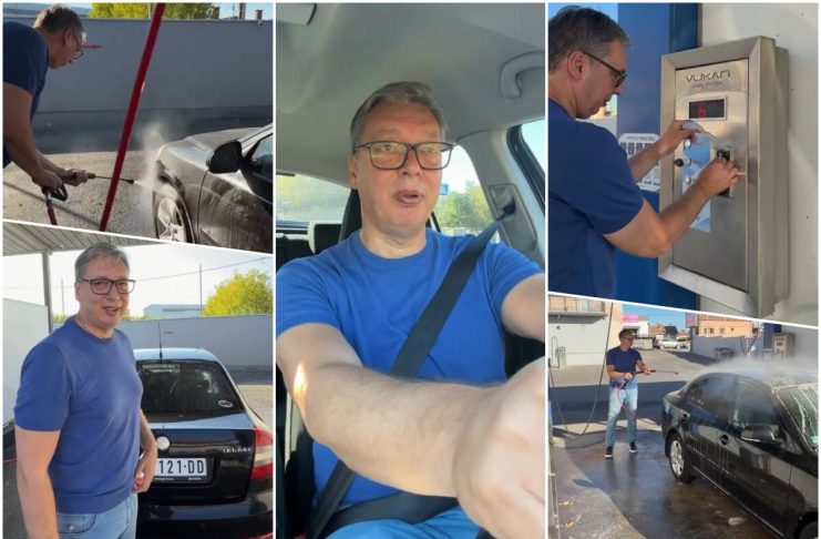 VUČIĆ POKUŠAO DA OPERE AUTO, NESVAKIDAŠNJI SNIMAK Doživeo peh sa žetonima, svađao se sa crevom, na patosnice i zaboravio! PRIPREME ZA KAMPANJU U PUNOM JEKU VUČIĆ POKUŠAO DA OPERE AUTO, NESVAKIDAŠNJI SNIMAK Doživeo peh sa žetonima, svađao se sa crevom, na patosnice i zaboravio! PRIPREME ZA KAMPANJU U PUNOM JEKU - featured image