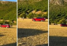 SNIMAK KOJI LEDI KRV U ŽILAMA: Automobil uletio u grupu ljudi u BiH, nastao haos
