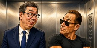 VIC DANA: Vučić i Van Damme u liftu