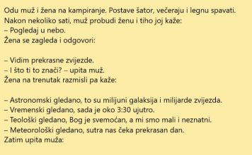 VIC DANA: Muž i žena na kampovanju
