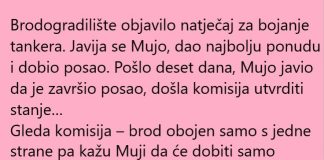 VIC DANA: Bojanje tankera