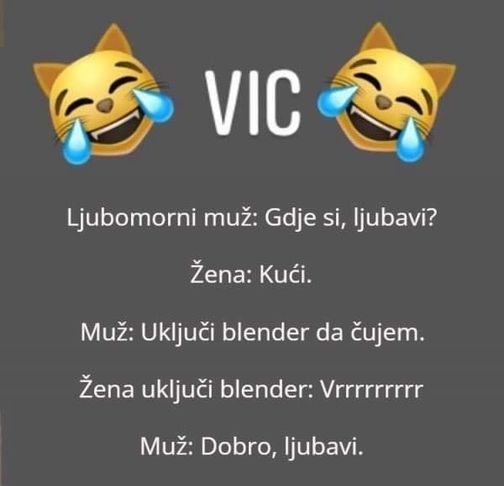 VIC DANA: Ljubomorni muž i blender