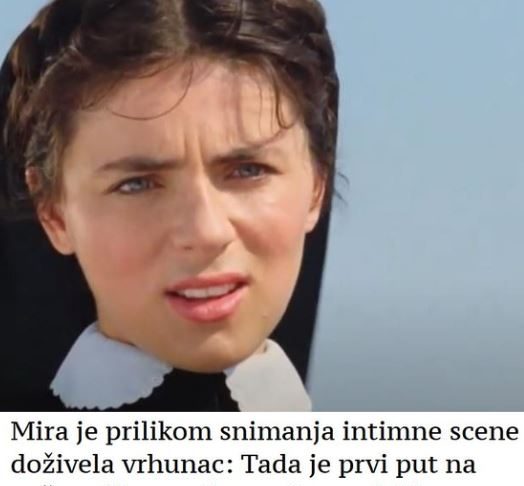 Mira je prilikom snimanja intimne scene doživela vrhunac: Tada je prvi put na našem filmu prikazan “grupnjak”