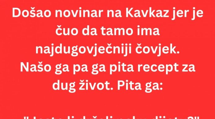VIC DANA: Tajna dugovječnosti