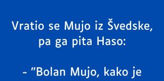 VIC DANA: Vratio se Mujo iz Švedske
