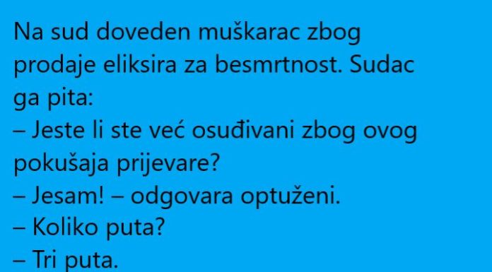 VIC DANA: Eliksir za besmrtnost