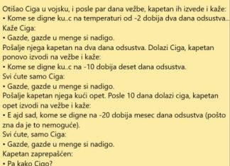 VIC DANA: Otišao Ciga u vojsku
