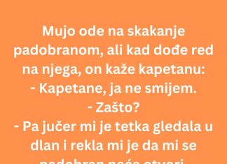VIC DANA: Mujo skače padobranom