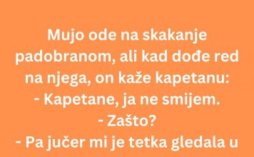 VIC DANA: Mujo skače padobranom